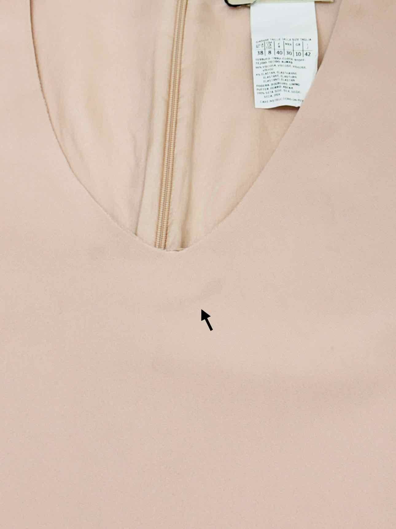 'S MAX MARA Peach Size US 8 Knee Length Dress