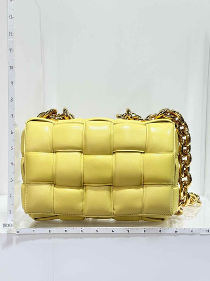 BOTTEGA VENETA Cassette Yellow Shoulder Bag