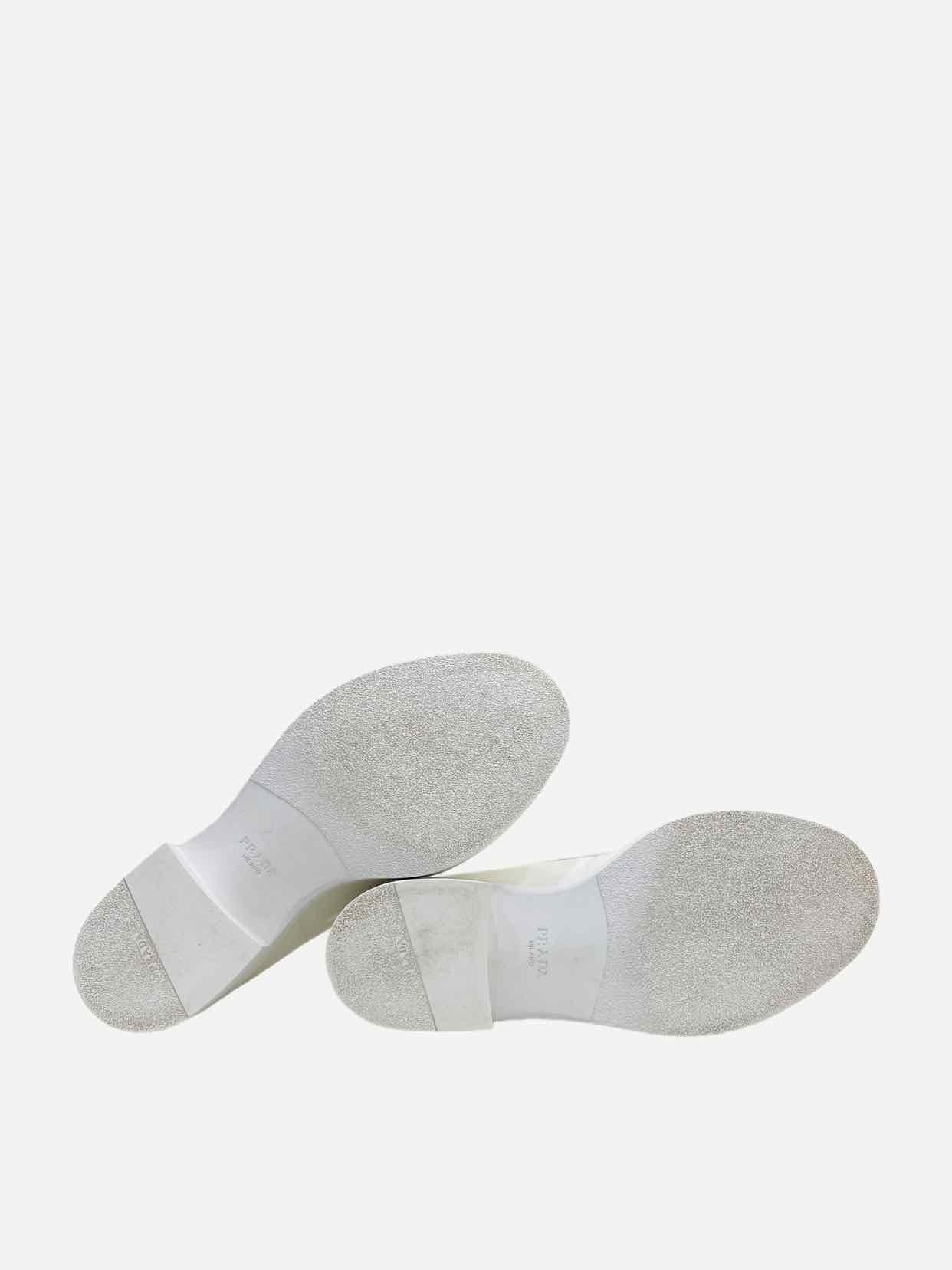 PRADA Slip On White Loafers