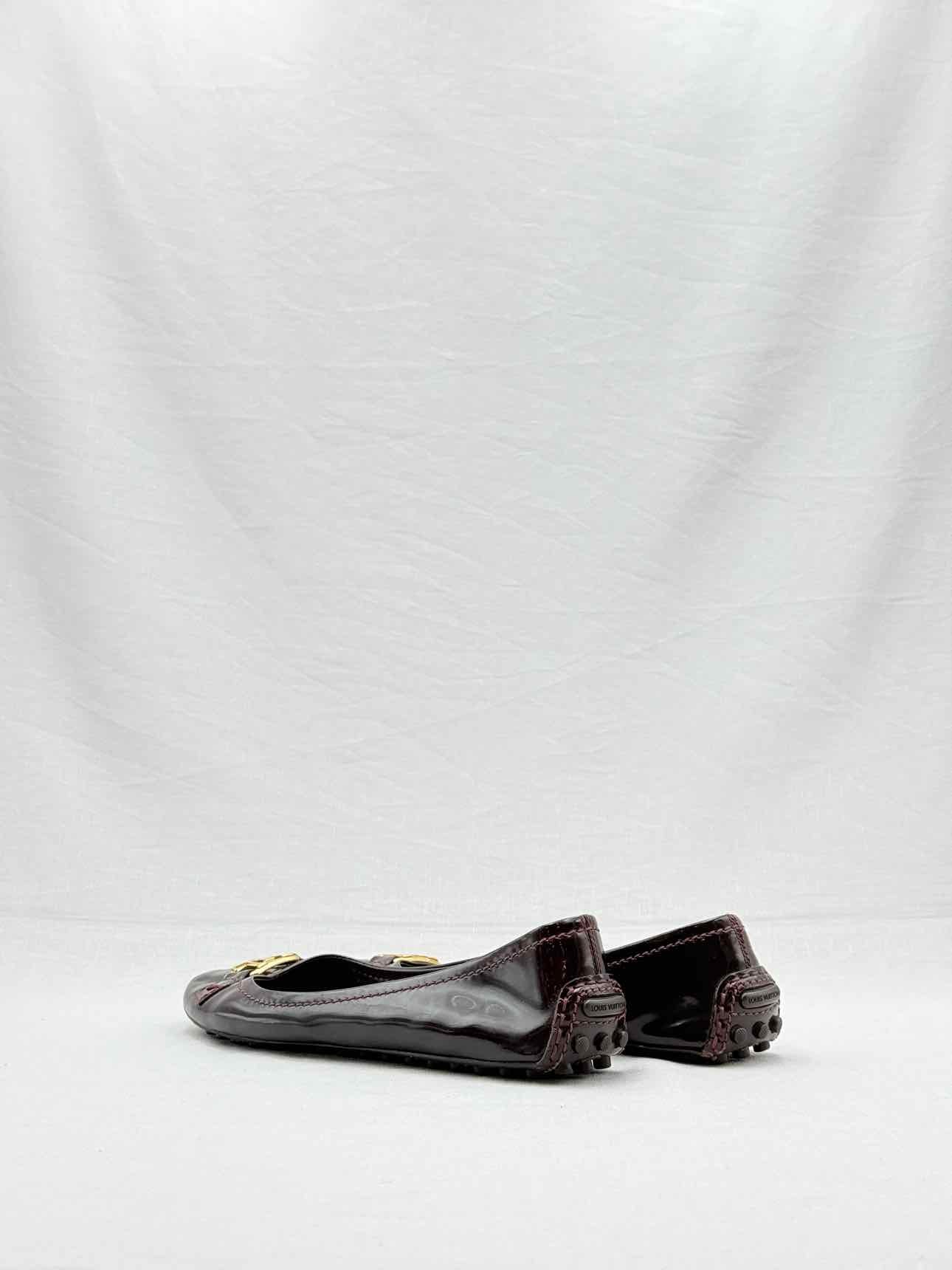 LOUIS VUITTON Oxford Burgundy Size EU 37 Ballet Flats