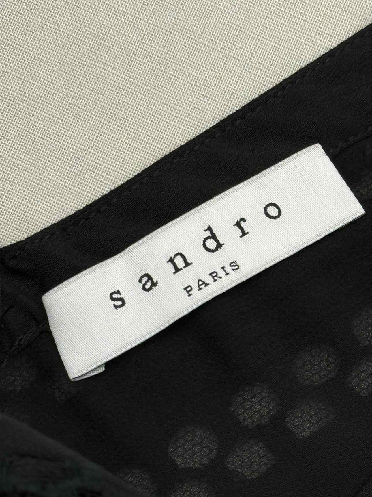 SANDRO Black Size US 2 Short Dress