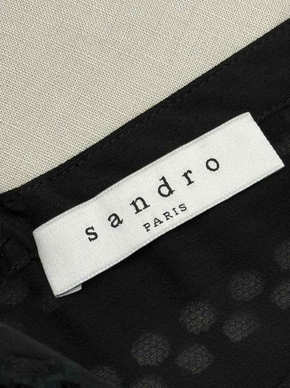 SANDRO Black Size US 2 Short Dress