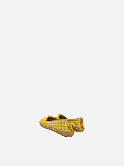 TORY BURCH Espadrille Yellow & White Size EU 38 Flats