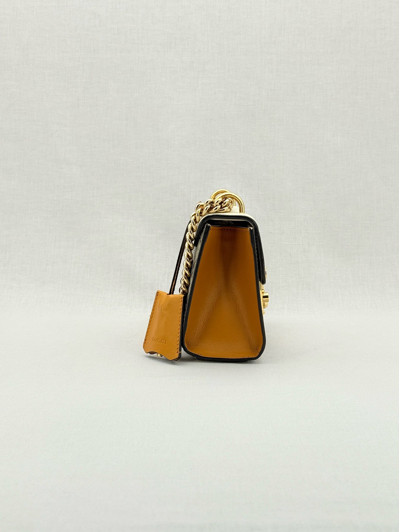 GUCCI Padlock Brown & Beige GG Supreme Shoulder Bag