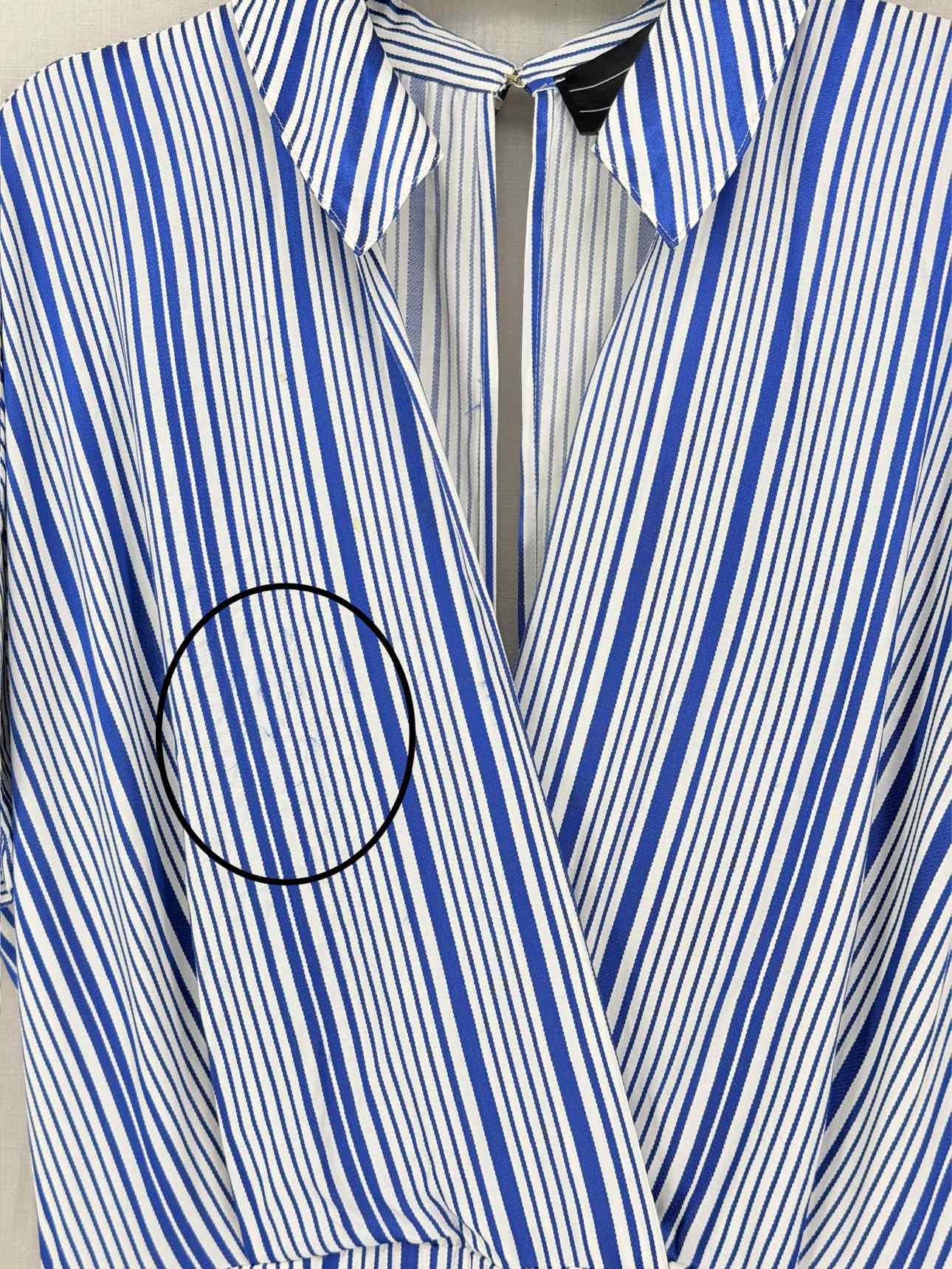 ELISABETTA FRANCHI White & Blue Size US 6 Playsuit