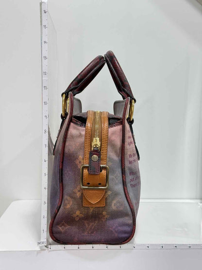 LOUIS VUITTON Brown Multicolor Monogram Top Handle