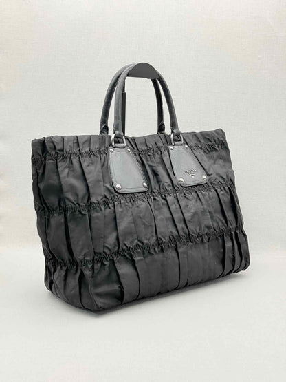 PRADA Tessuto Black Tote Bag