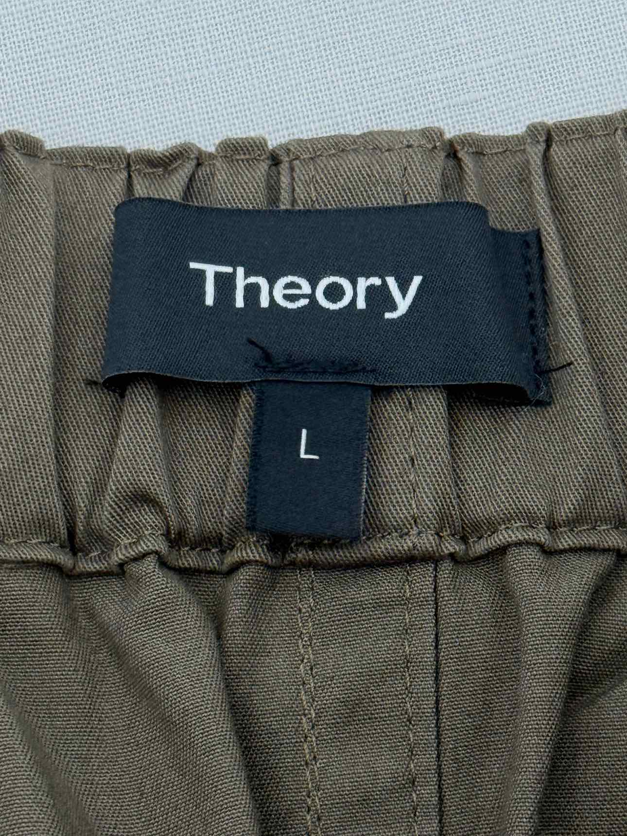 THEORY Cargo Khaki Size Large Knee Length Skirt
