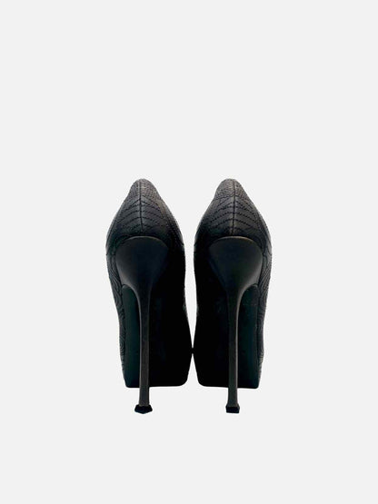 YVES SAINT LAURENT Tribute Black Pumps 40