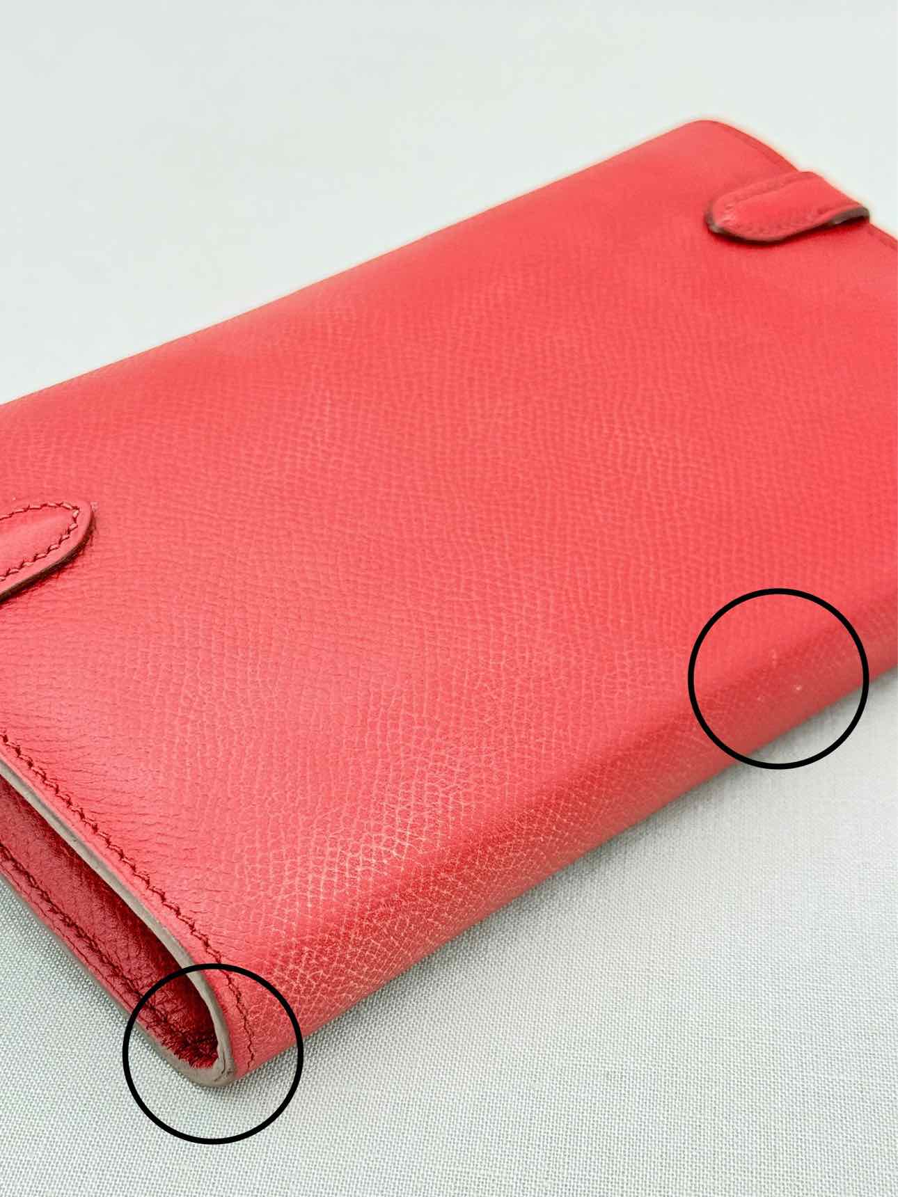 HERMES Burgundy Continental Wallet