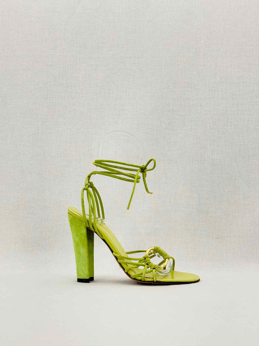 DOLCE & GABBANA Green Size EU 36 Heeled Sandals