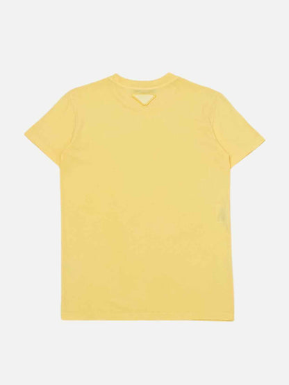PRADA Round Neck Yellow Size XSmall T-shirt