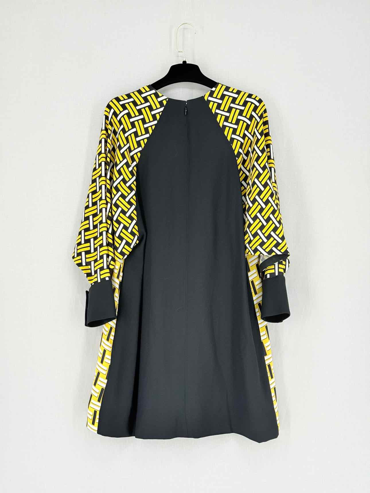 FENDI Yellow Multicolor Printed Size US 4 Short Dress