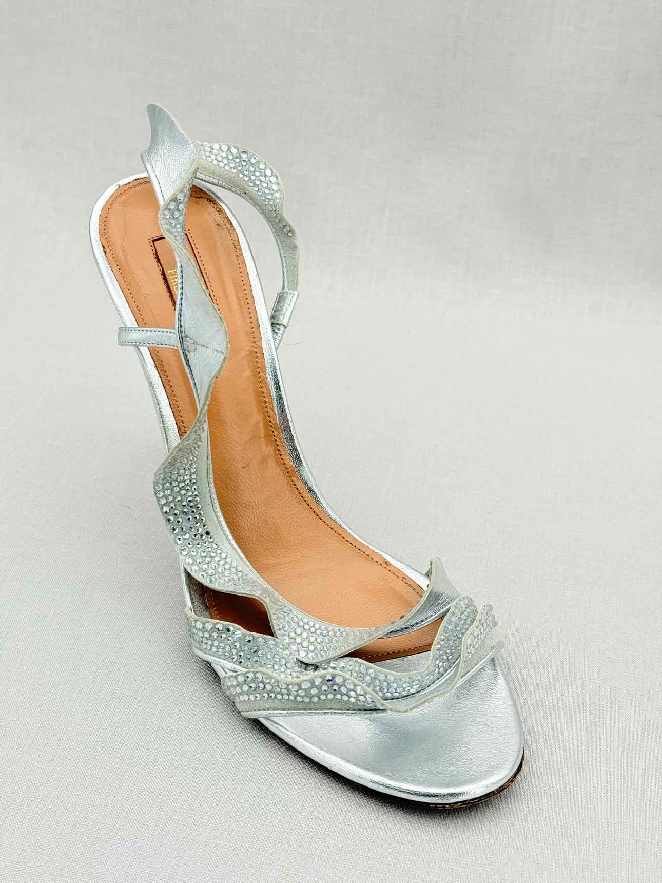AQUAZZURA Silver Size EU 42 Heeled Sandals