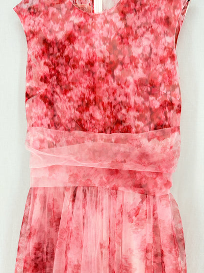 GIAMBATTISTA VALLI Red Floral Size Small Short Dress