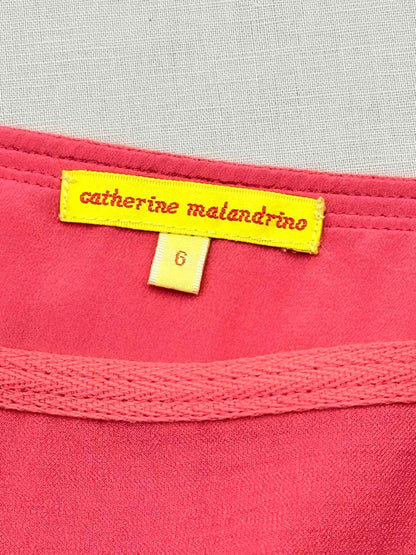 CATHERINE MALANDRINO Pink Size US 6 Knee Length Skirt
