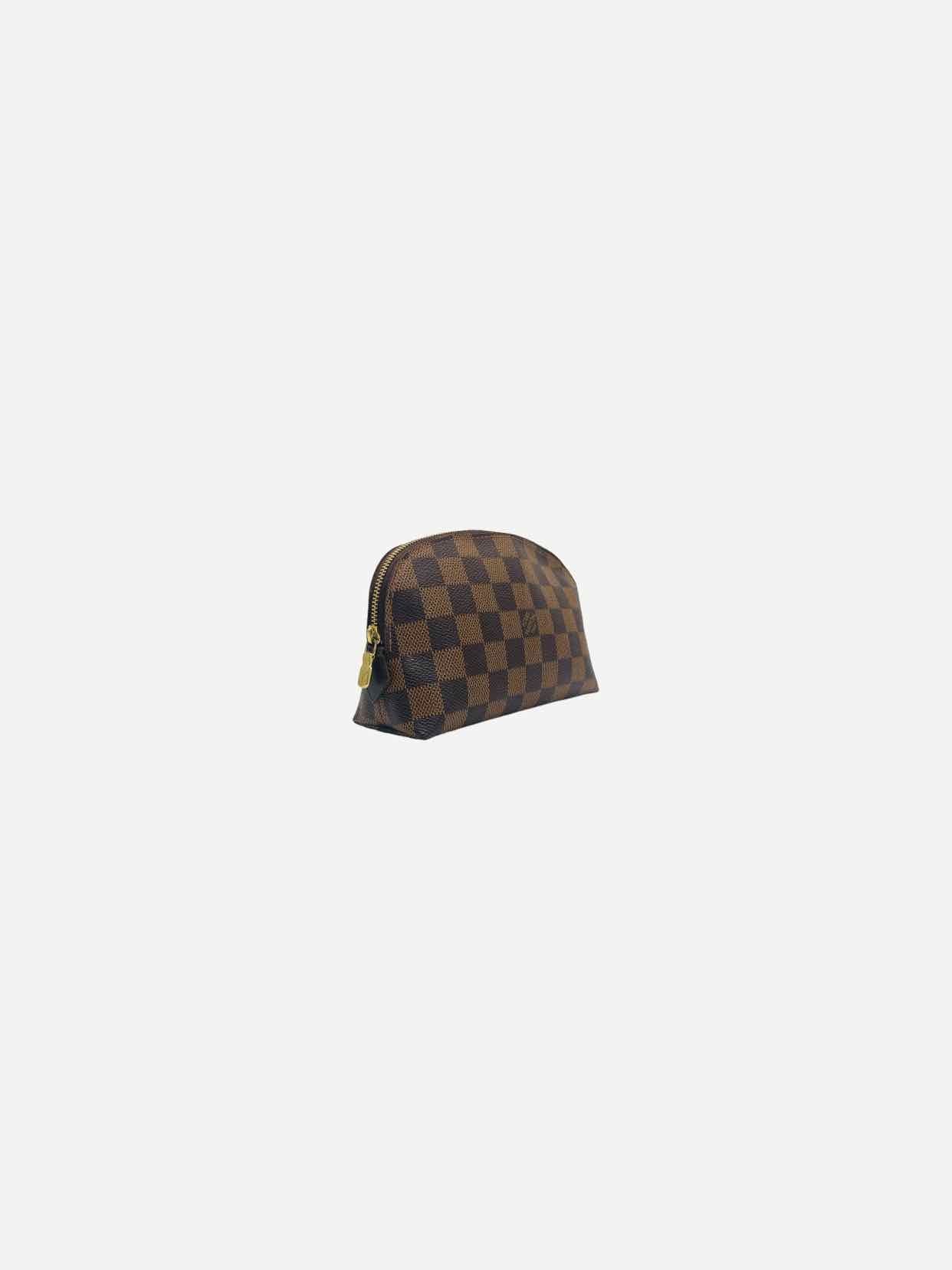 LOUIS VUITTON Cosmetic Brown Damier Ebene Pouch