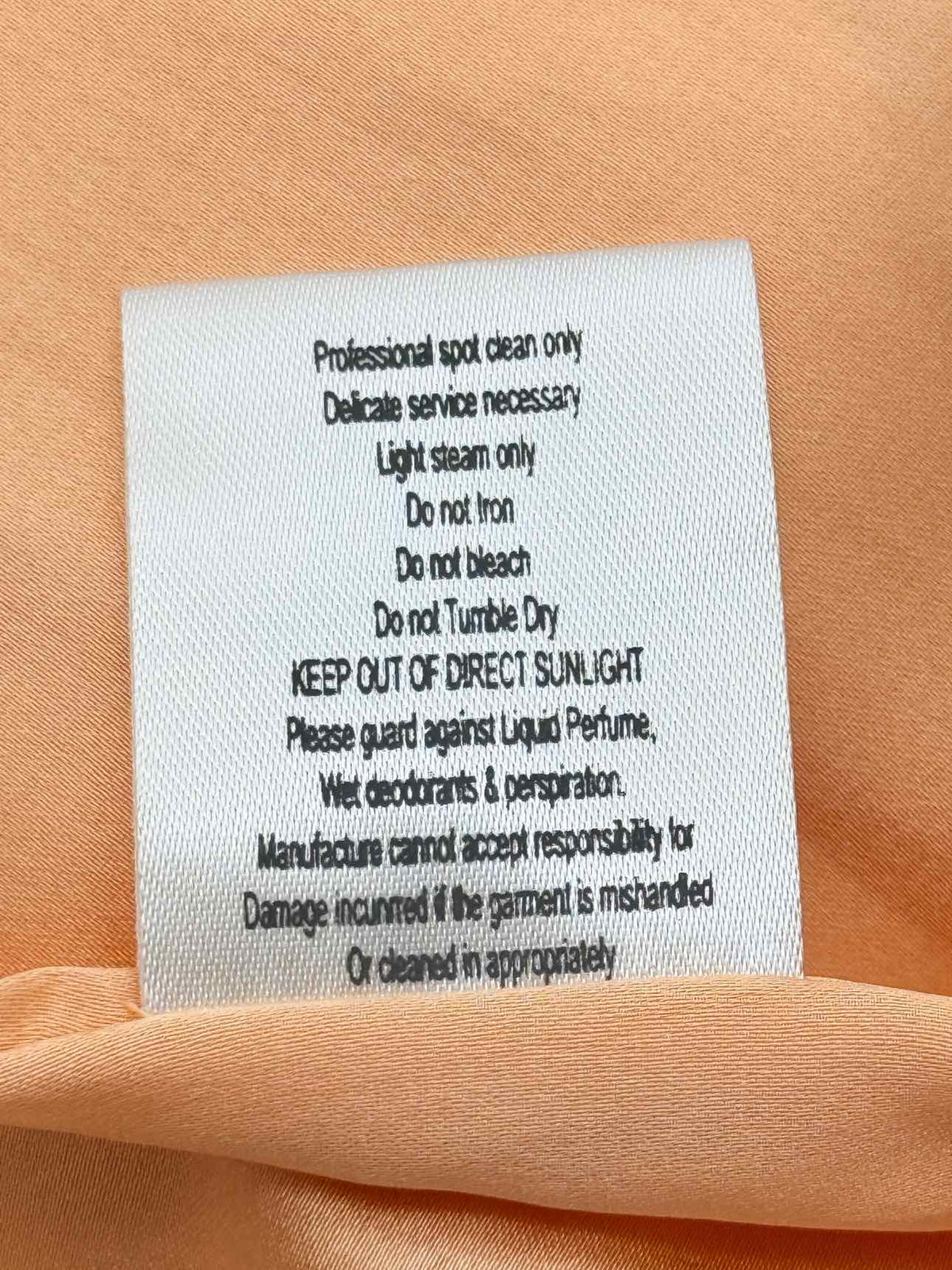 RACHEL GILBERT Cross Peach Cutout Size US 8 Long Dress