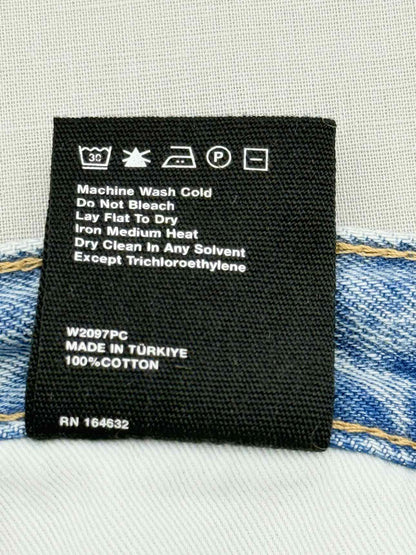 WARDROBE.NYC Blue Scallop Size 29 Midi Skirt