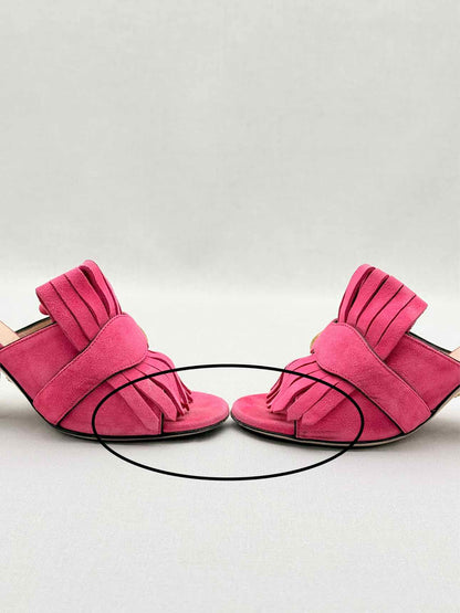 GUCCI GG Marmont Pink Size EU 35 Mules