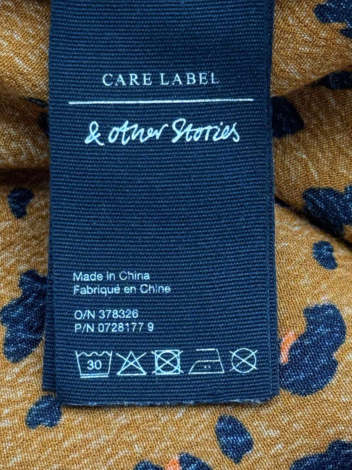 & OTHER STORIES Black & Yellow Size US 4 Midi Dress