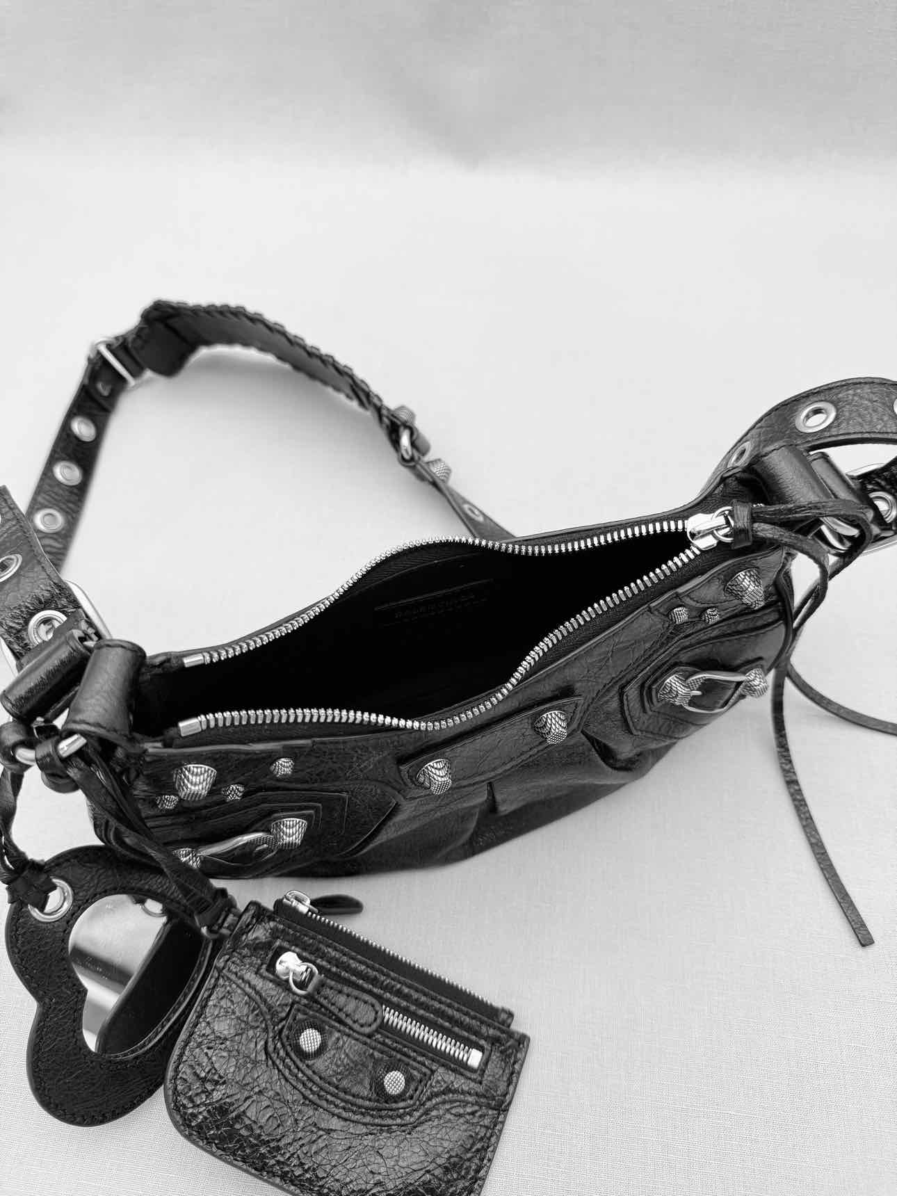 BALENCIAGA Le Cagole Black Shoulder Bag