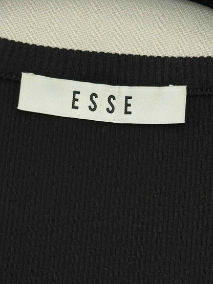 ESSE Black Ribbed Size US 10 Tank Top