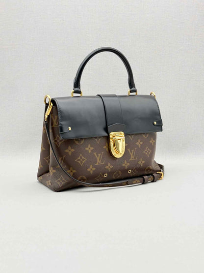 LOUIS VUITTON One Handle Brown & Black Top Handle