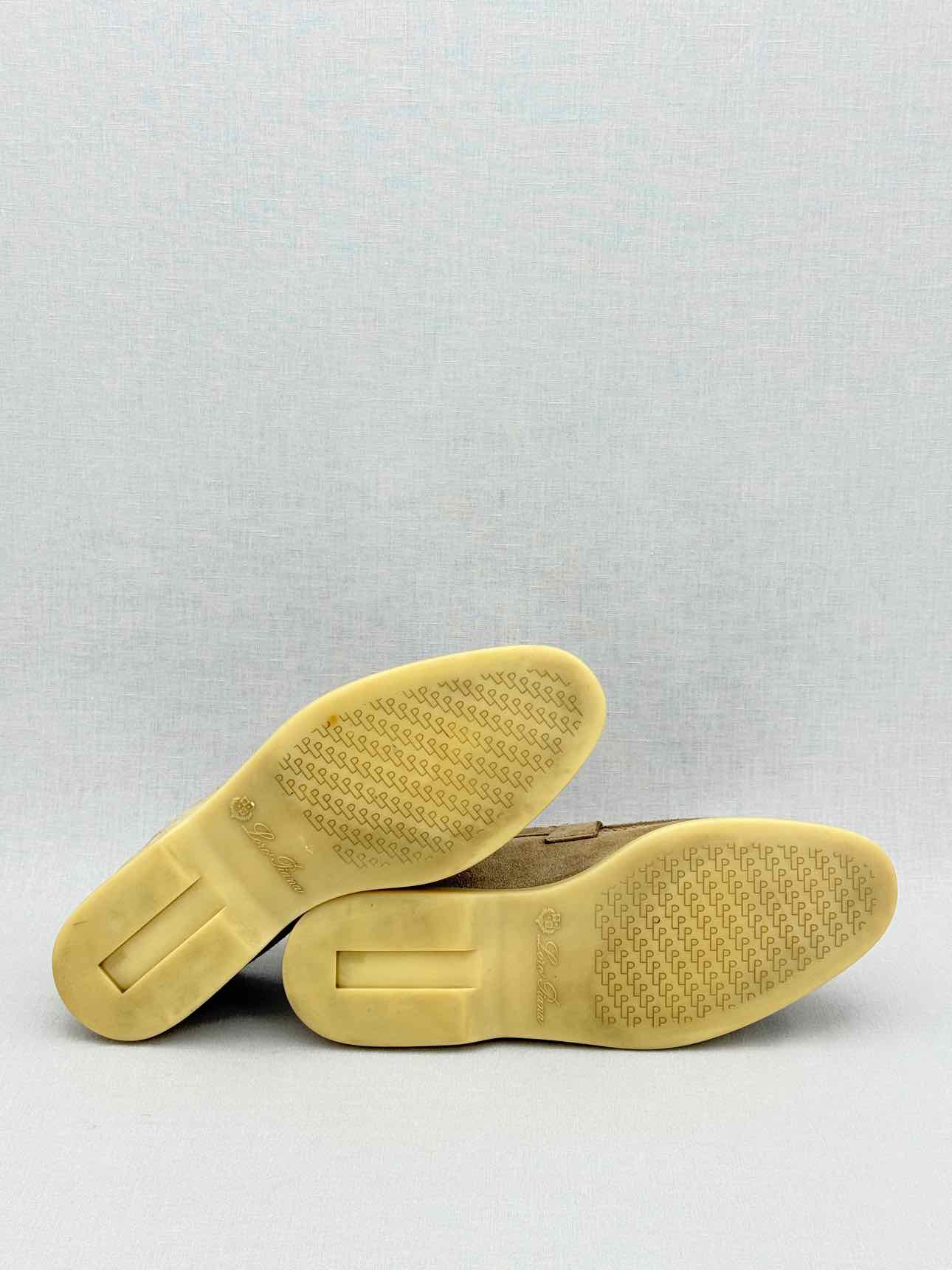 LORO PIANA Beige Size EU 39.5 Slip-ons