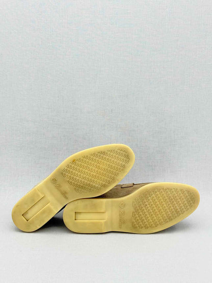 LORO PIANA Beige Size EU 39.5 Slip-ons