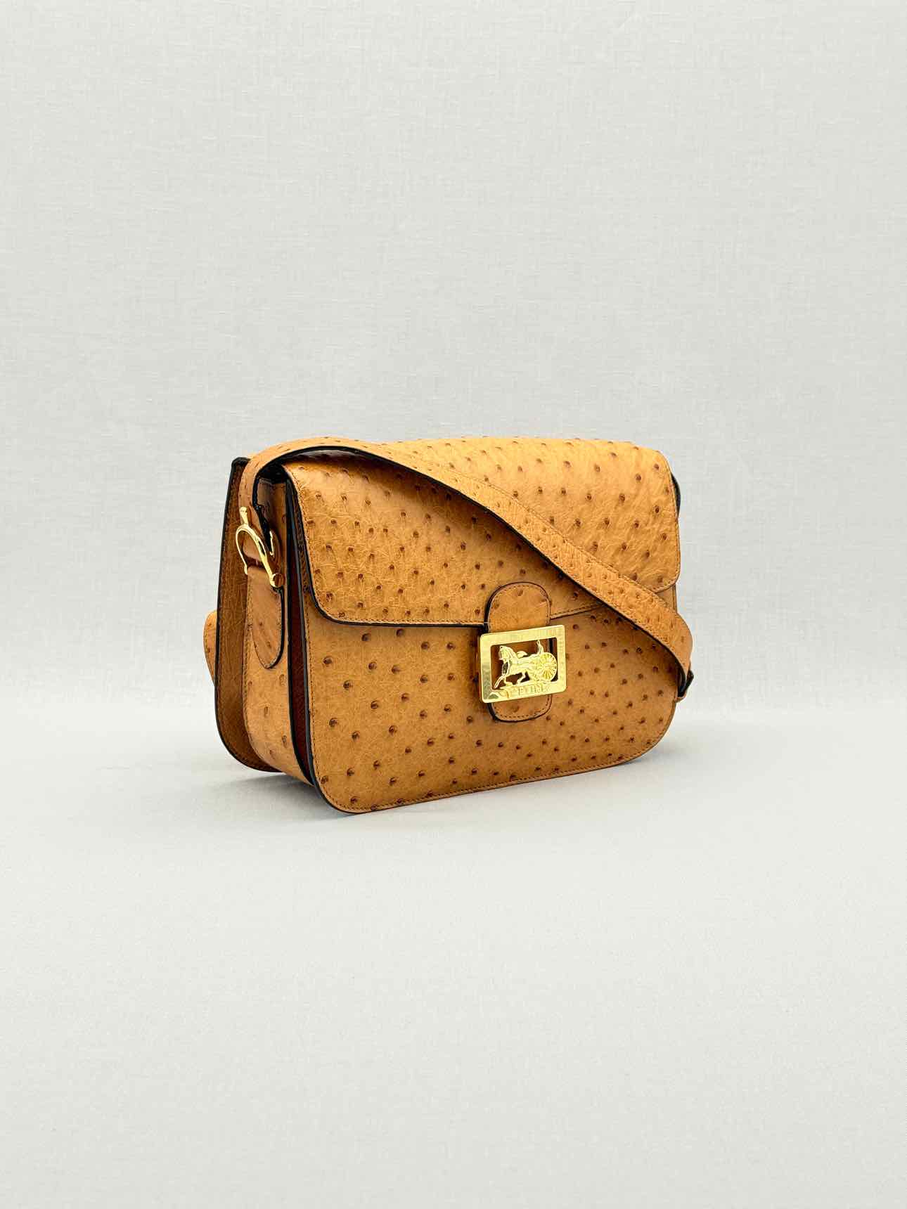 CELINE Vintage Caramel Shoulder Bag