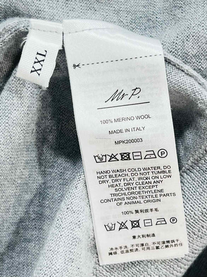 MR P. Grey Knit Size XXLarge Sweater