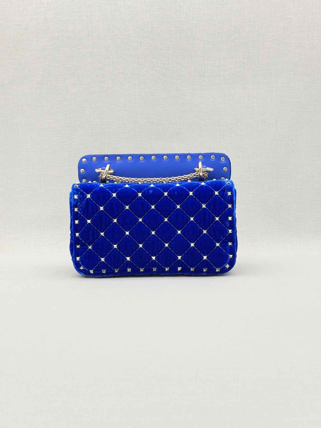 VALENTINO GARAVANI Rockstud Royal Blue Shoulder Bag