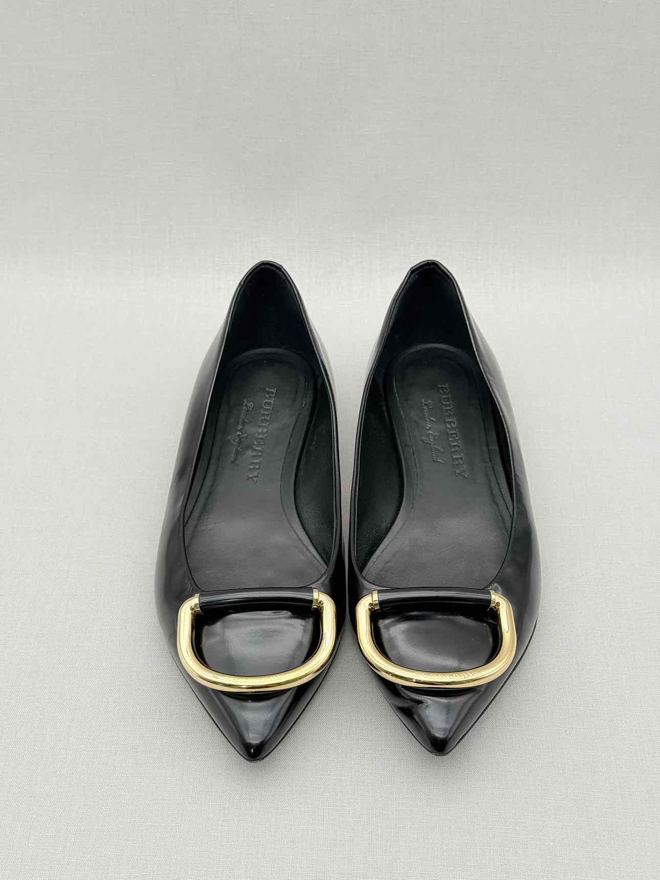 BURBERRY Black Size EU 37 Ballet Flats