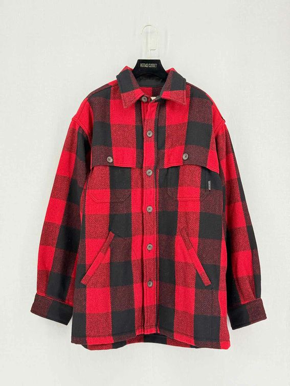 WOOL RICH Hunting Red & Black Buffalo Plaid Jacket
