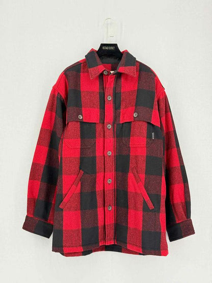 WOOL RICH Hunting Red & Black Buffalo Plaid Jacket