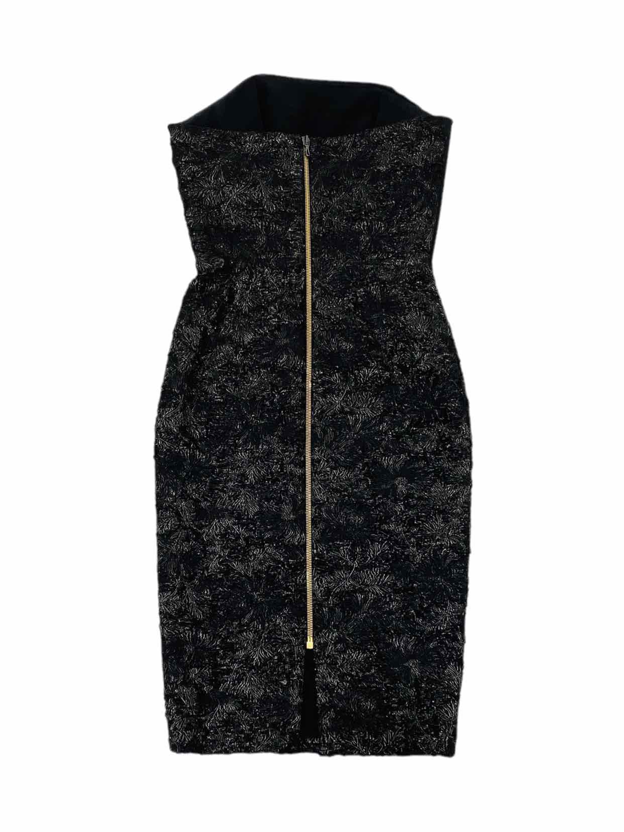 ROLAND MOURET Tube Black Cocktail Dress US2