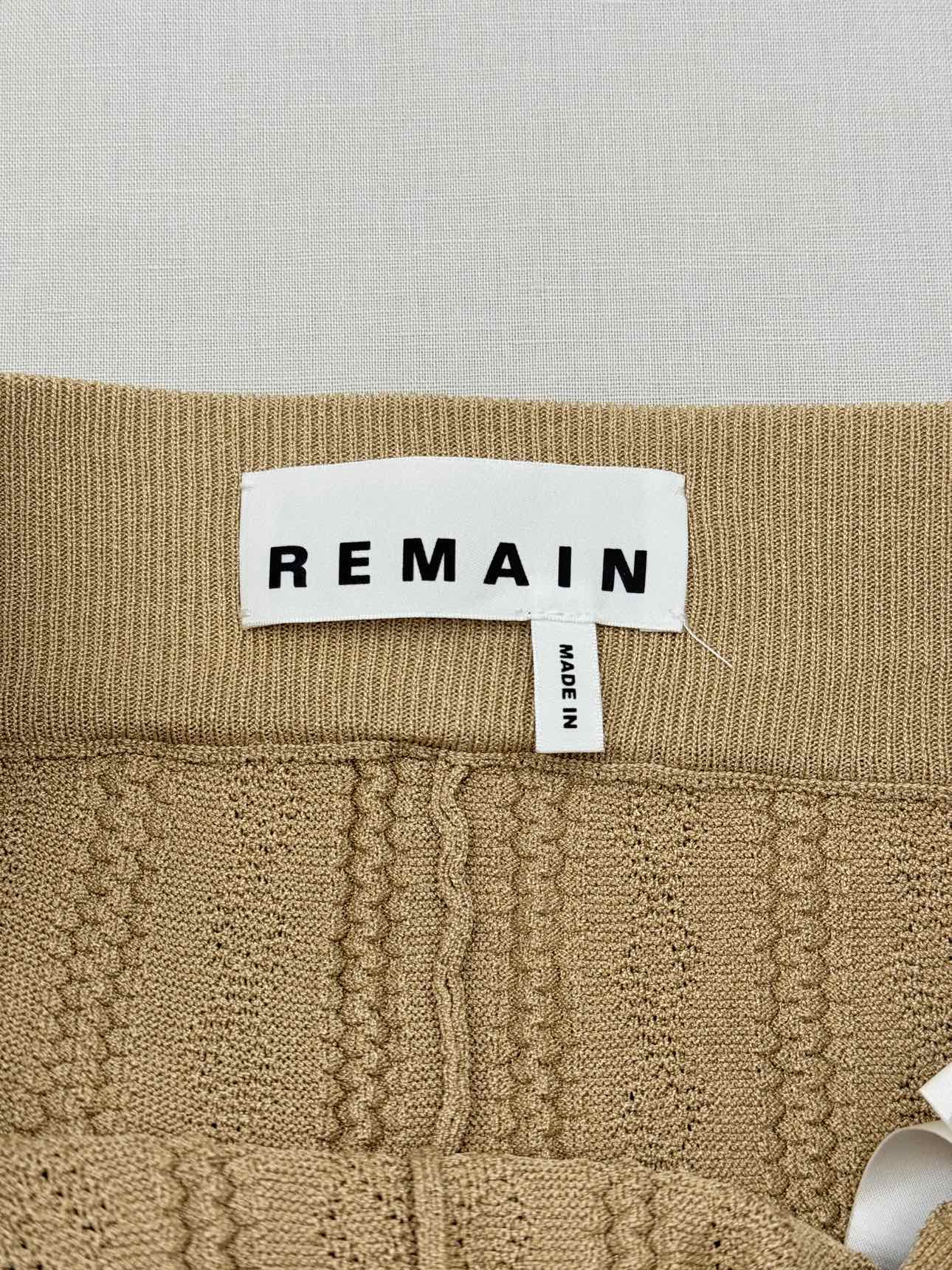 REMAIN Tan Rib Knit Size US 8 Outfit Set