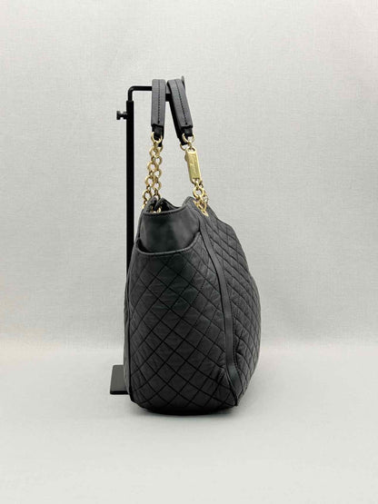 SALVATORE FERRAGAMO Betulla Chain Black Tote Bag
