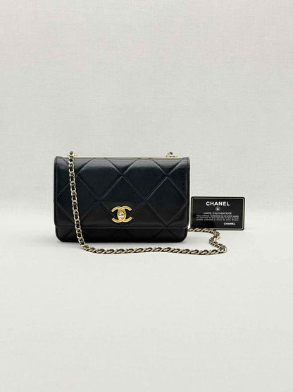 CHANEL Trendy CC WOC Black Quilted Shoulder Bag