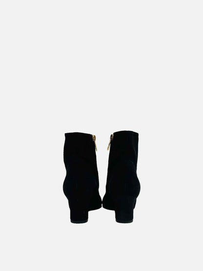 HERMES Curacao Black Ankle Boots 35