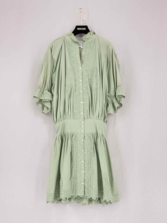 JULIET DUNN Sage Green Size US 4/6 Short Dress