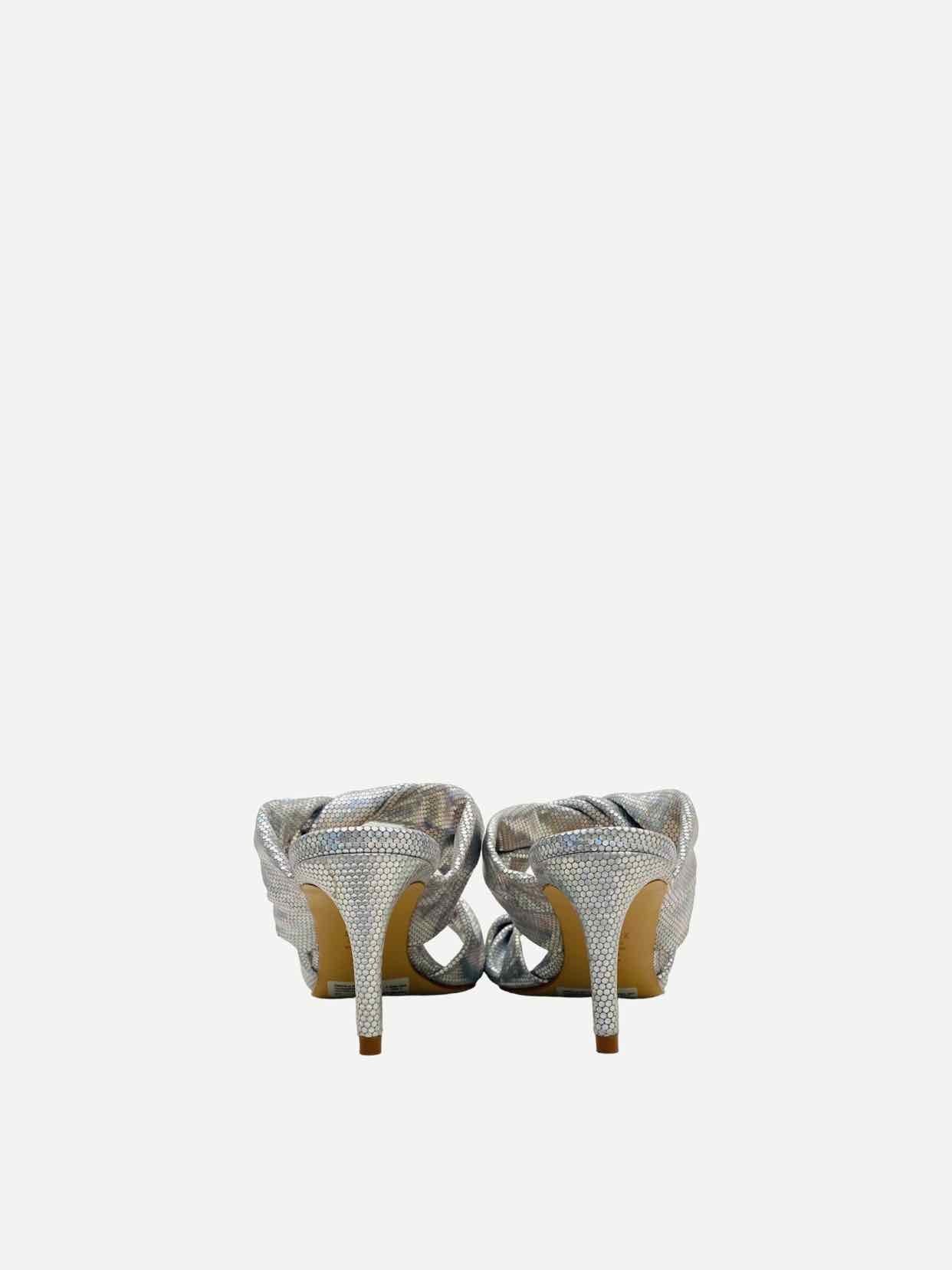 SCHUTZ Silver Mules 39