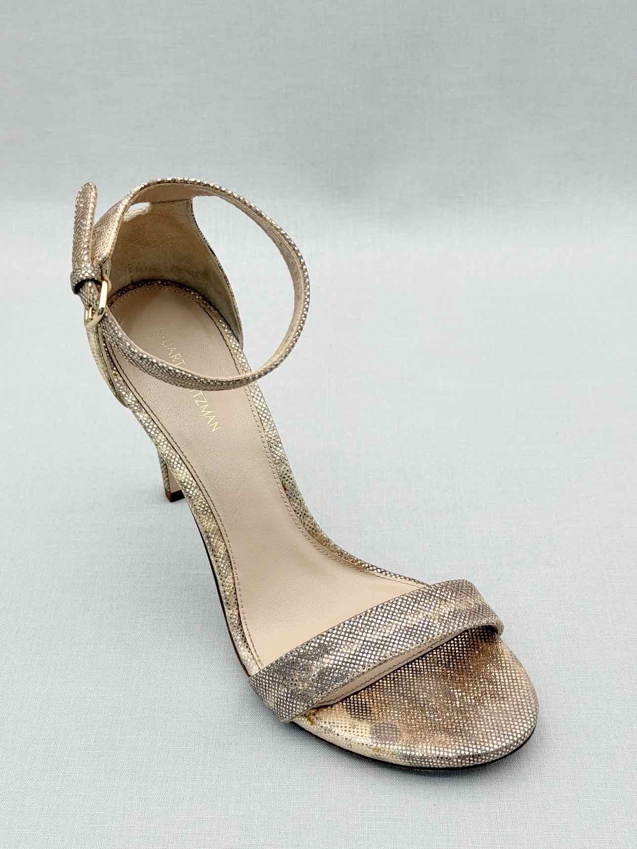 STUART WEITZMAN Bronze Size EU 38 Heeled Sandals