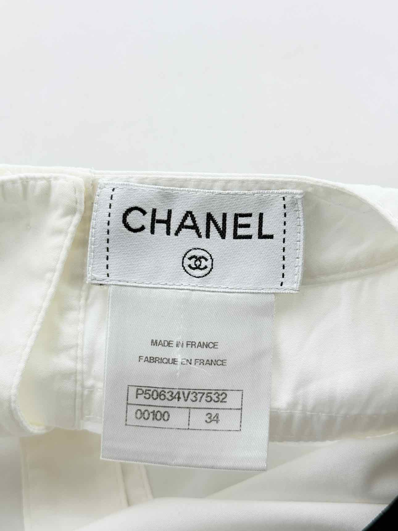 CHANEL White Size US 2 Blouse