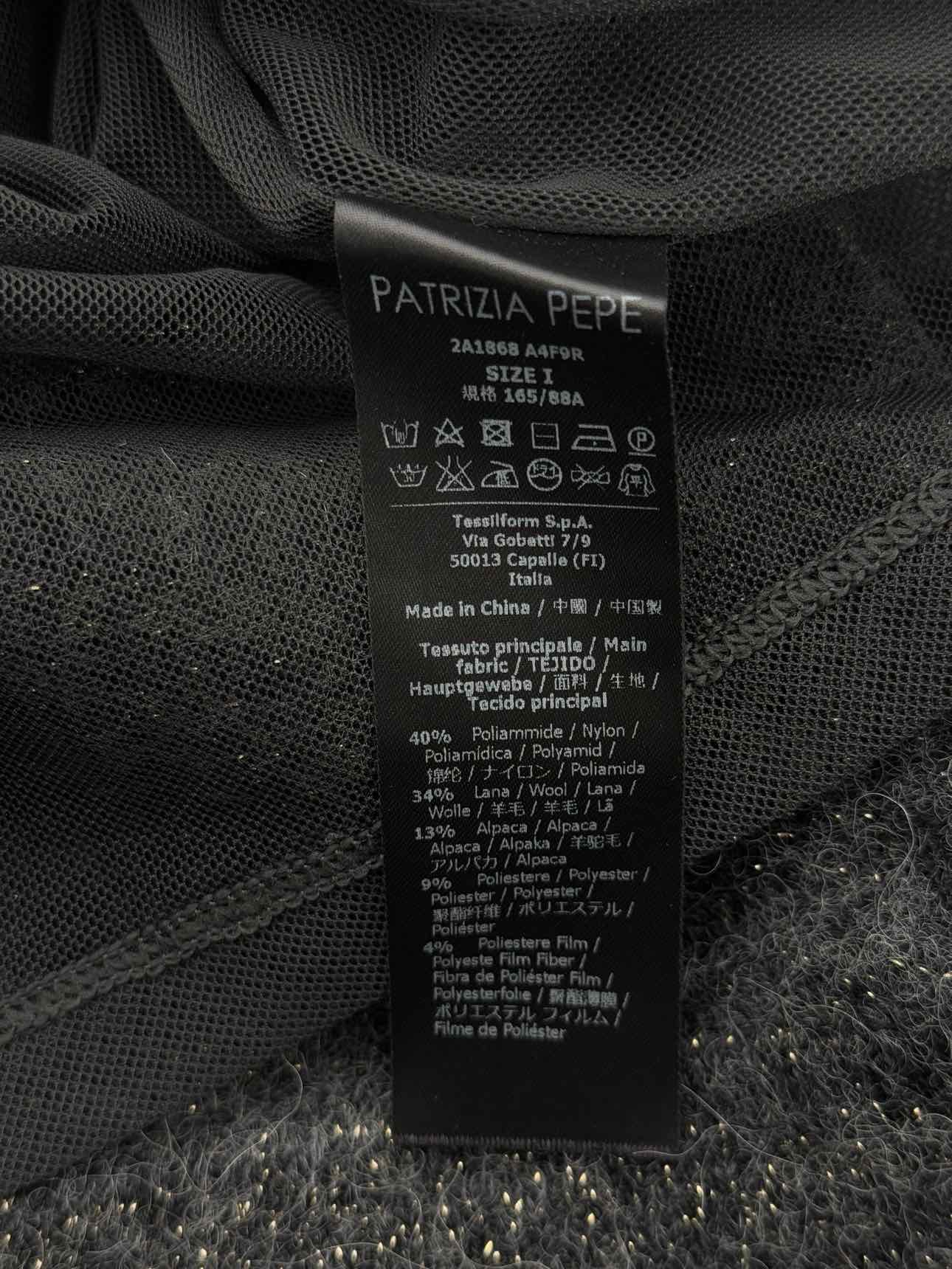 PATRIZIA PEPE Turtleneck Black Size Small Sweater