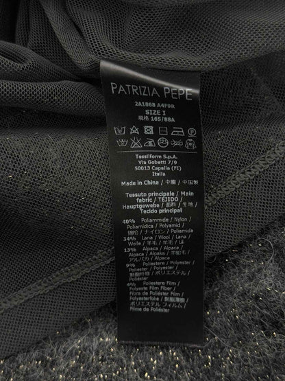 PATRIZIA PEPE Turtleneck Black Size Small Sweater
