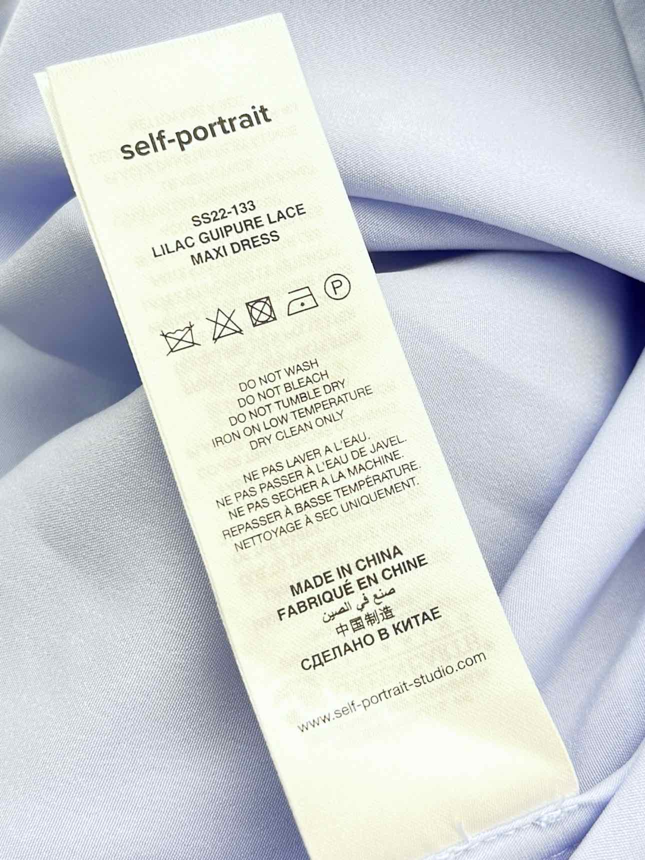 SELF-PORTRAIT Lilac Size US 6 Long Dress