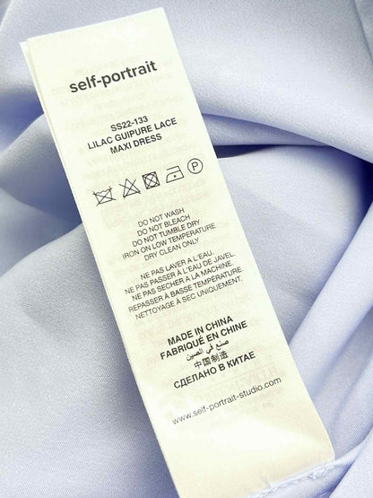 SELF-PORTRAIT Lilac Size US 6 Long Dress