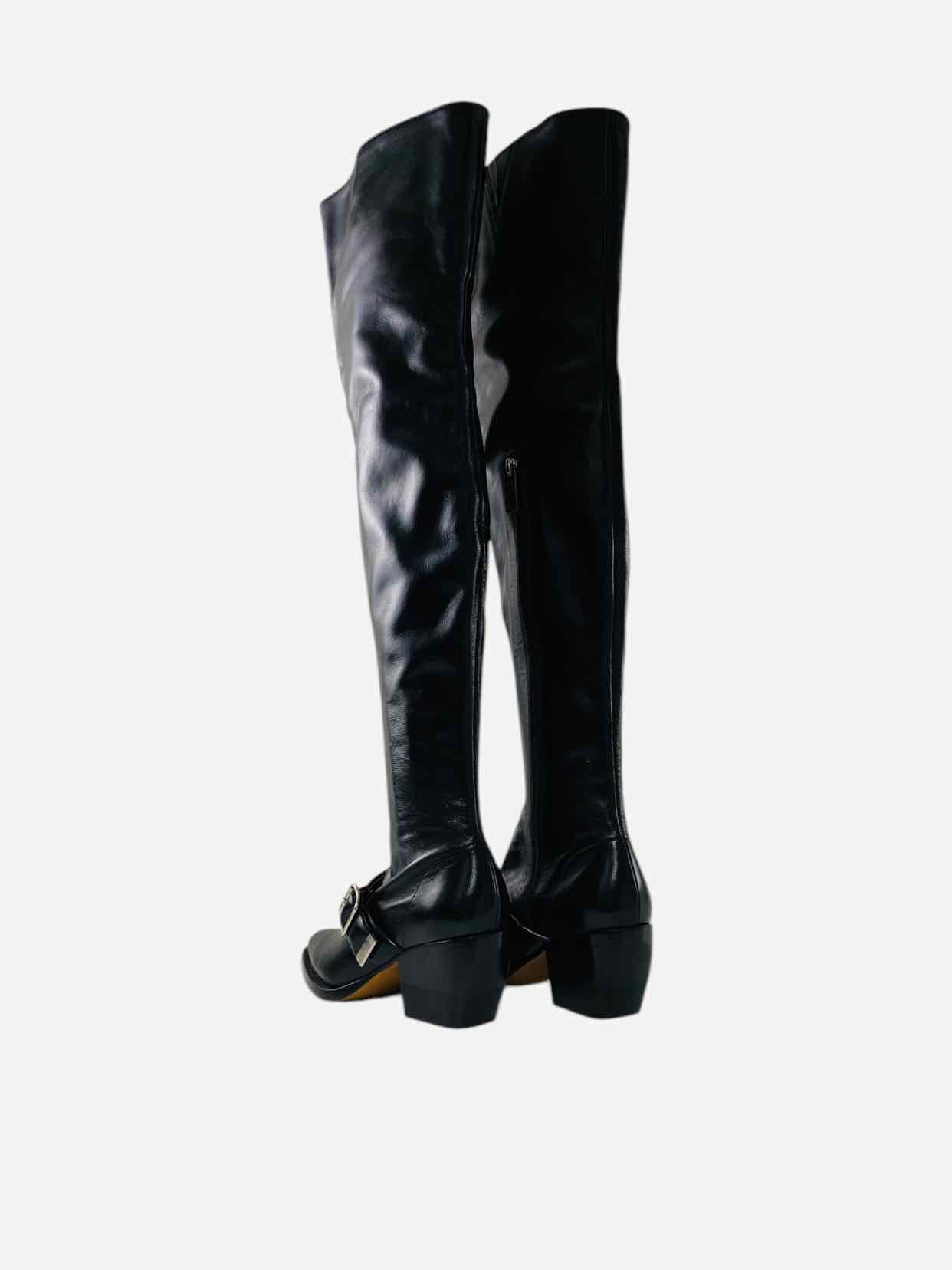 CHLOE Rylee Black Size EU 36.5 Thigh High Boots
